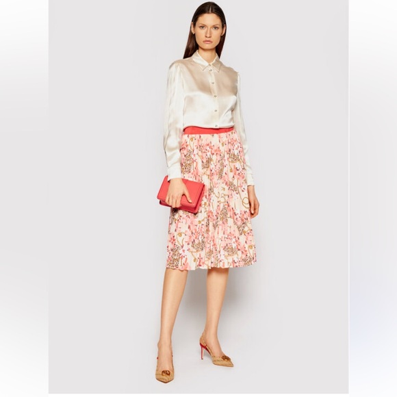 Marciano Floral All Over Pattern Pleated Skirt - Size L - Picture 1 of 6